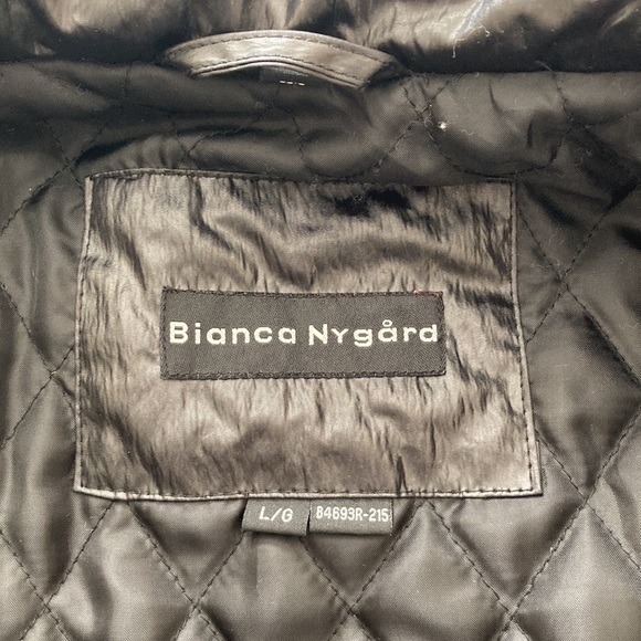 Black winter rain coat - Picture 4 of 5